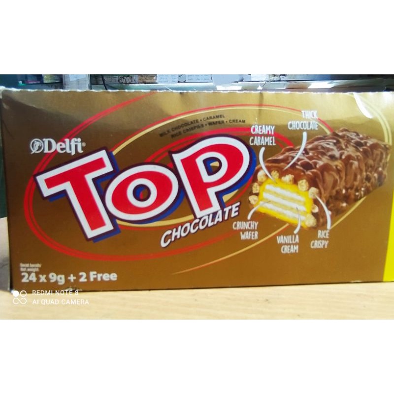 

1 box wafer Delfi top chocolate 9 gram