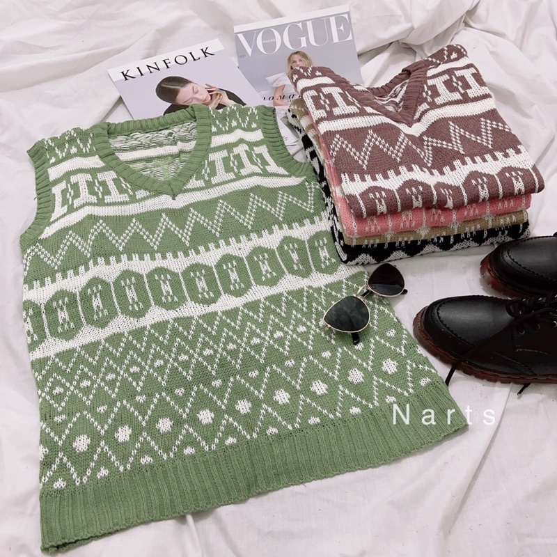 Monaco Vest / Rompi Rajut Wanit / Rompi Korea