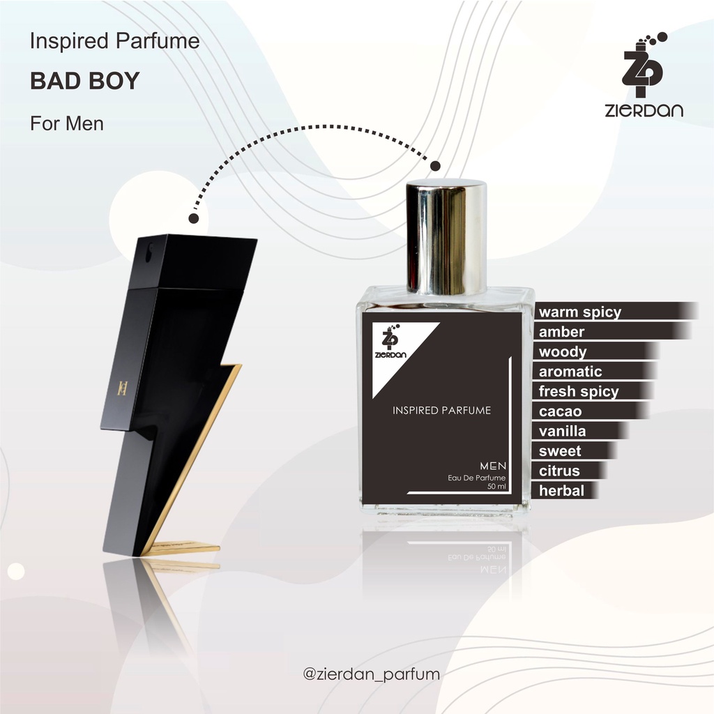 Zierdan Inspired Parfum Bad Boy Parfume Farfum Minyak Wangi Tahan Lama Pria Cowok