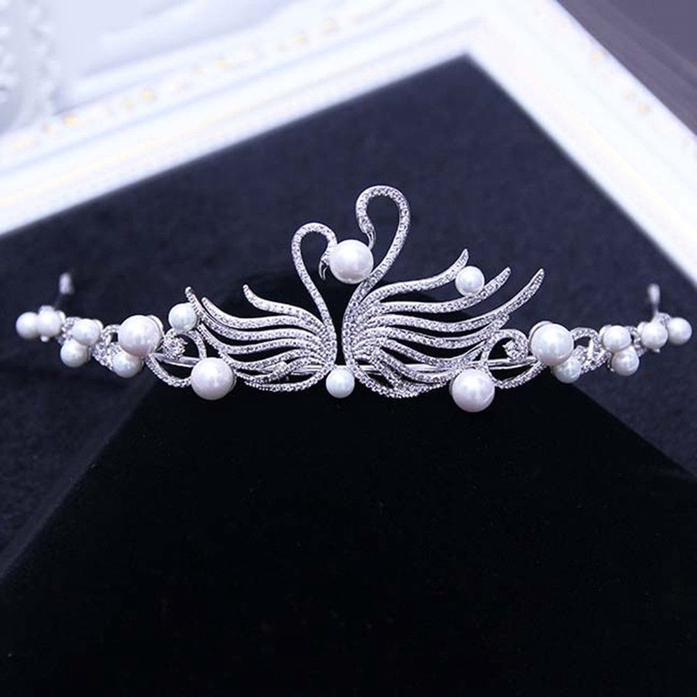 Tiara Mahkota Mutiara Handmade untuk Pernikahan