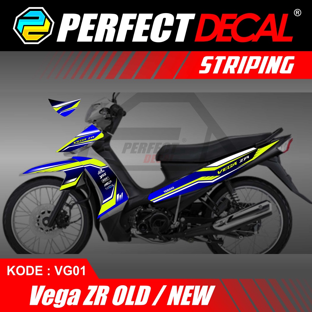 Stiker Striping Yamaha VEGA ZR 130cc Sticker List Variasi VEGA ZR 2009 - 2013