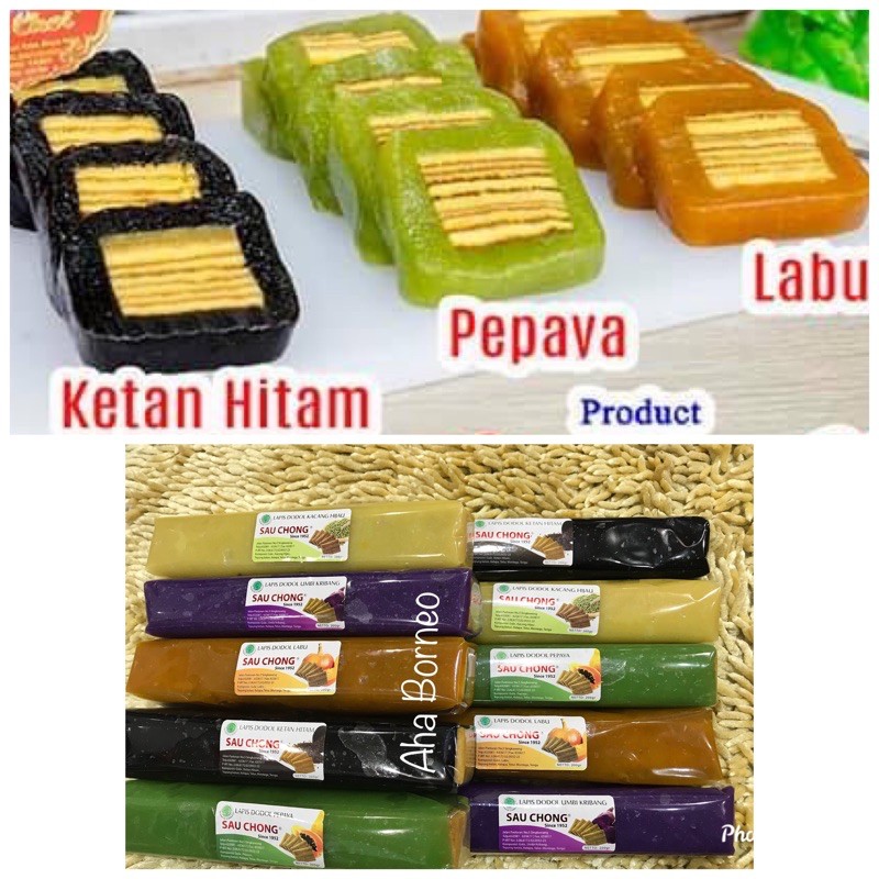 

Dodol Buah Isi Lapis Legit Khas Singkawang Kalimantan Barat / Lapis Salju / Kue Salju / Labu / Ketan