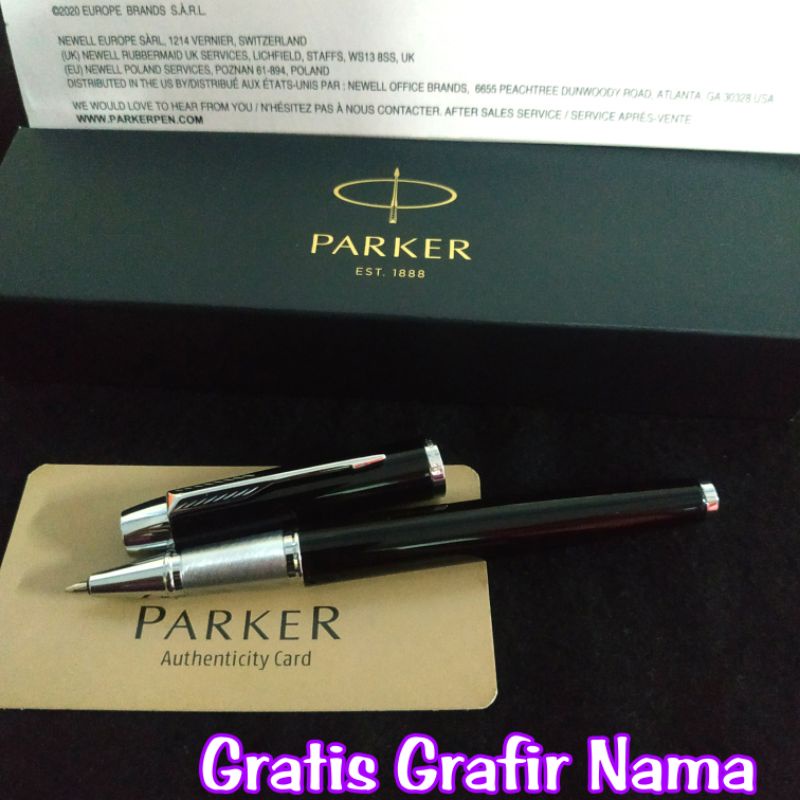 

original pulpen rollerball mewah Parker exclusive gratis Grafir nama