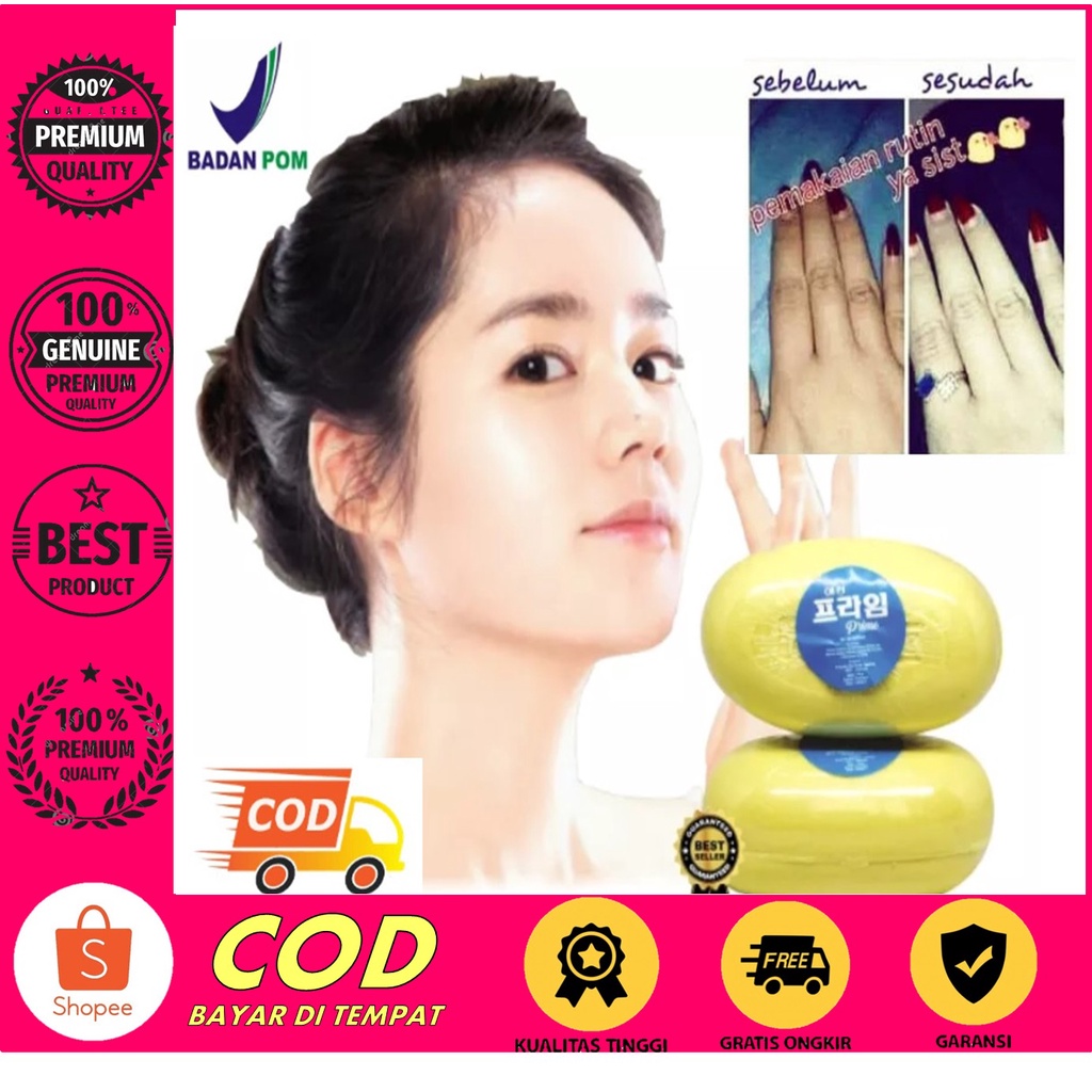 Sabun Pemutih Wajah Dan Badan Pria Wanita Permanen BPOM Brightening Soap Ori /LANGSUNG SABUN PEMUTIH