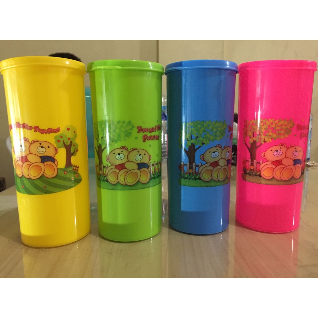 Gelas + Tutup / Gelas Plastik Kado Souvenir Tumbler 450ml 750ml / Souvenir Ultah Serbaguna Gelas Minum