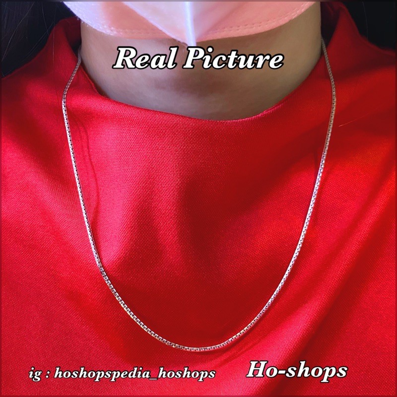 kalung italy santa mas putih kadar 750 asli emas