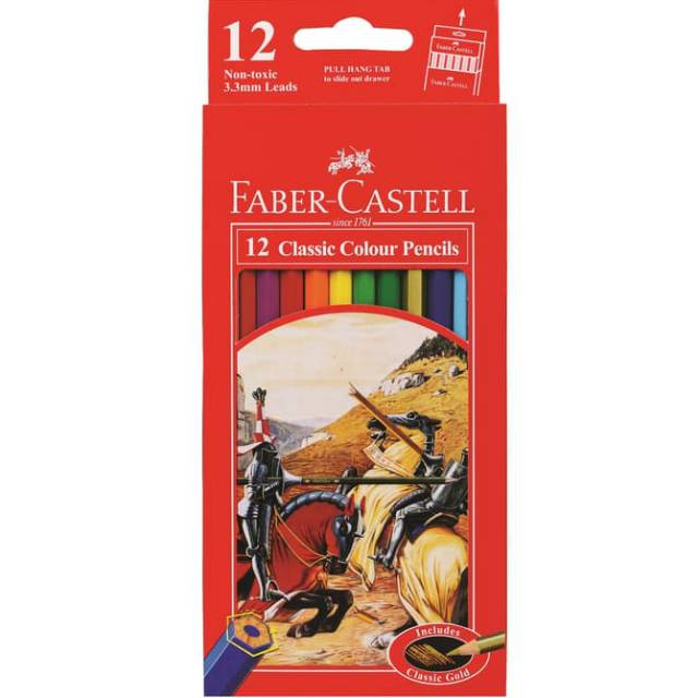 

Pensil Warna Faber Castell Classic Colour / Original 12 Warna Panjang