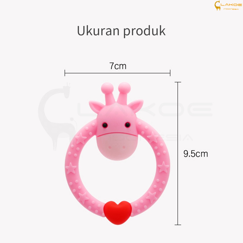 LAKOE Teether bayi /gigitan bayi model jerapah BPA Free