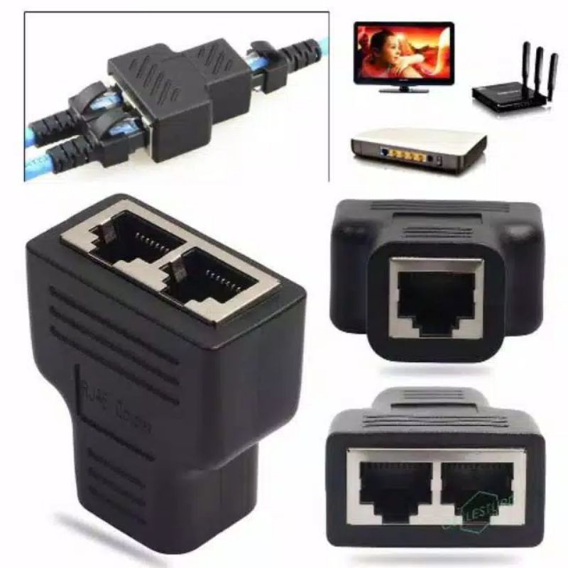 Jual Ethernet Splitter Lan Rj Connector Shopee Indonesia