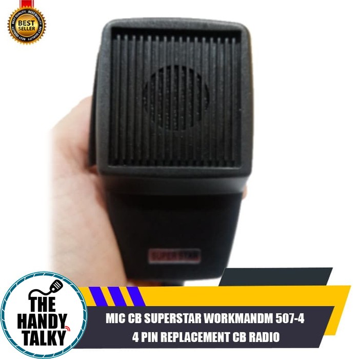 MIC CB SUPERSTAR WORKMANDM 507-4 4 PIN REPLACEMENT CB RADIO