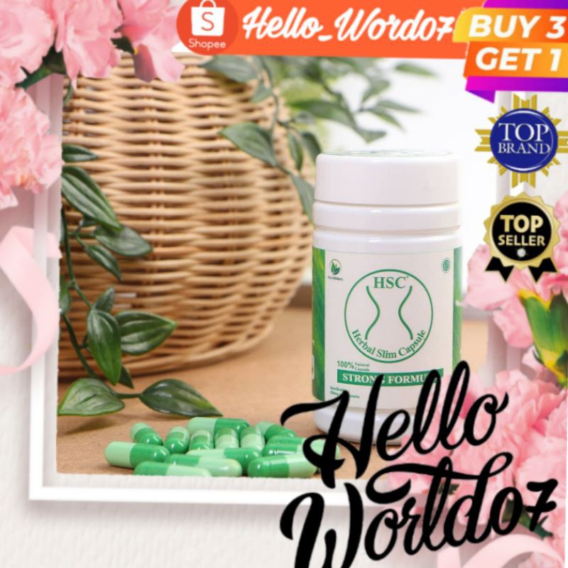 HSC herbal slim capsule Asli HSC pelangsing herbal HSC pelangsing tubuh Herbal Original