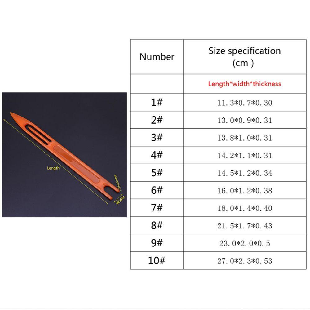PINEAPPLE 8/10pcs Warna Acak Tenun Jaring Ikan Jarum Aksesoris Tahan Karat Tahan Lama Shuttles Garis Plastik