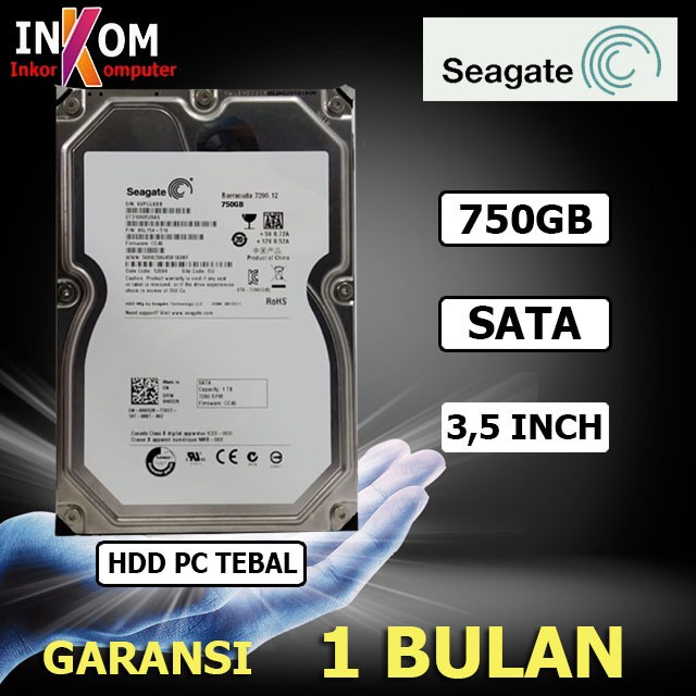 HDD Hardisk Harddisk PC 750GB BARACUDA TEBAL