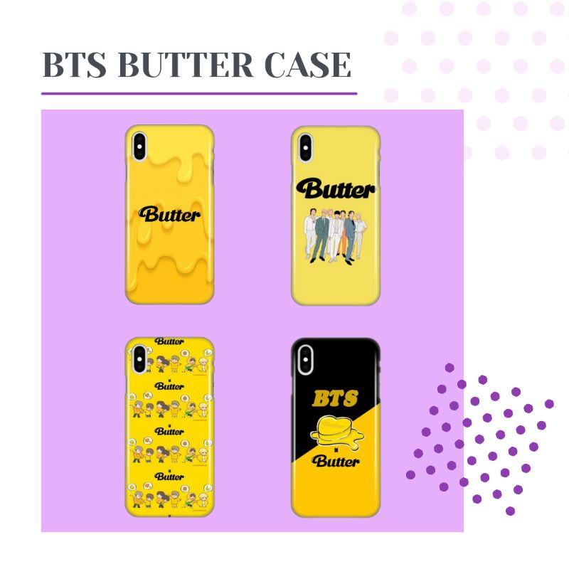 (BTS) Case BTS Butter Version RM V Jungkook Jimin Jin JHope Suga Casing HP Handphone Hand phone Anti