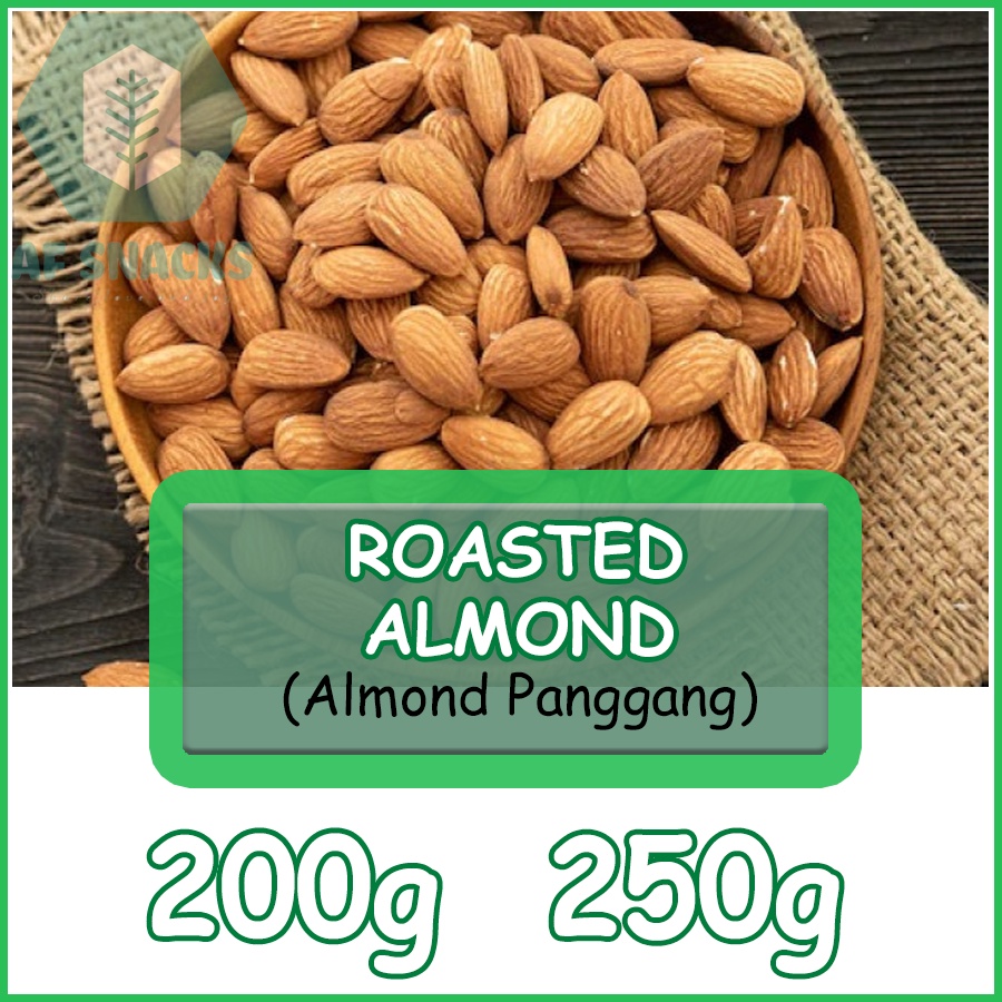 

Kacang Almond Almon Panggang Kupas Roasted Almond 200gr 250gr