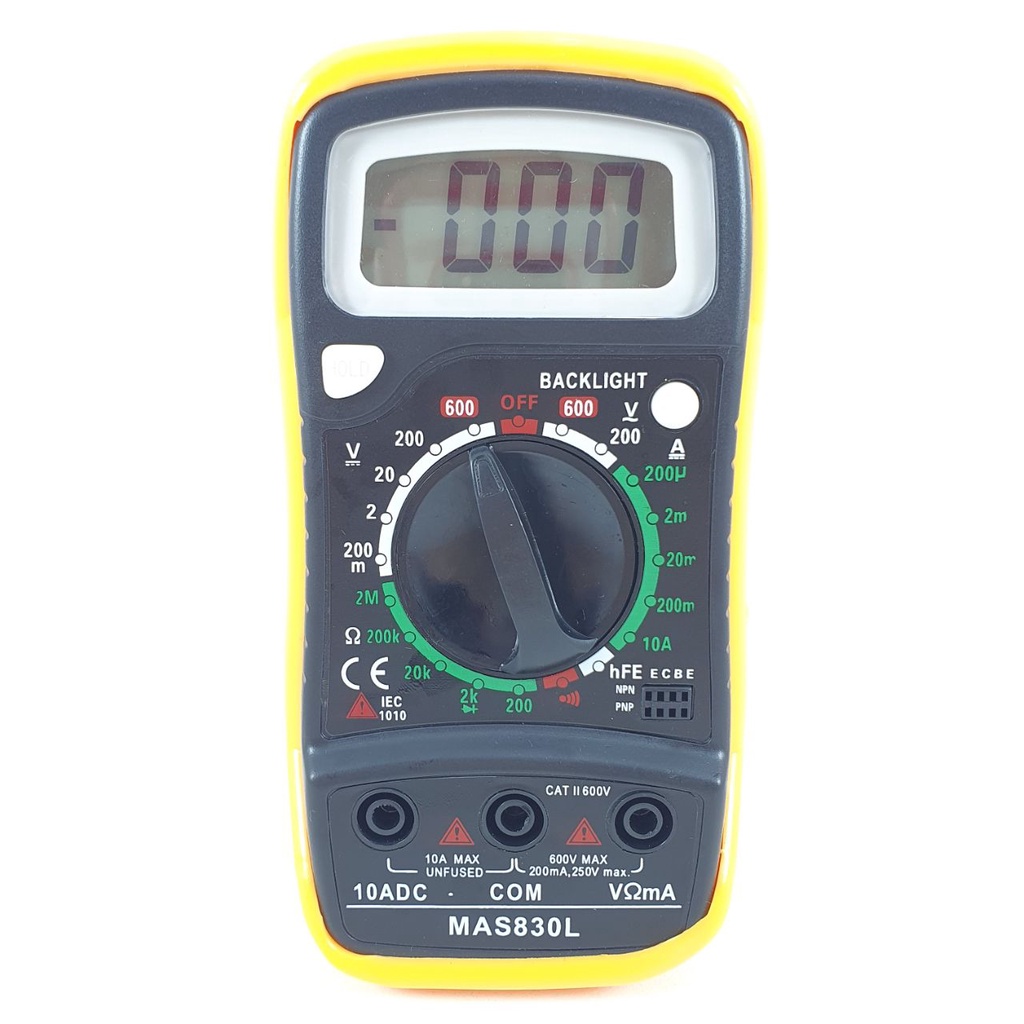 Multitester MAS830L Multimeter Digital MAS 830L Tester MAS-830 L