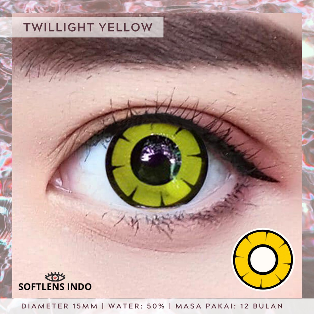 

Softlens Twilight anime yellow/ kuning