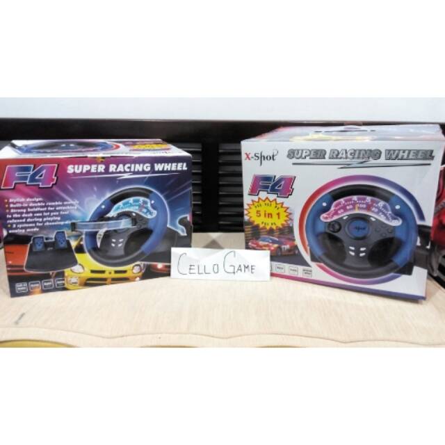 STIR MOBIL BALAP /STER RACING WHEEL F4 WHEELS FOR PC/ps1/PS2/PS3