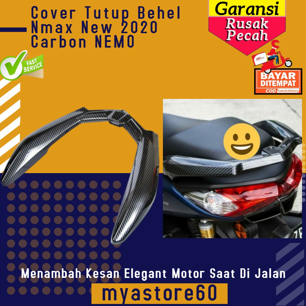 Cover Tutup Behel Nmax New 2020 Carbon NEMO / Cover Behel Karbon NmaxVariasi Nmax Aksesoris Nmax