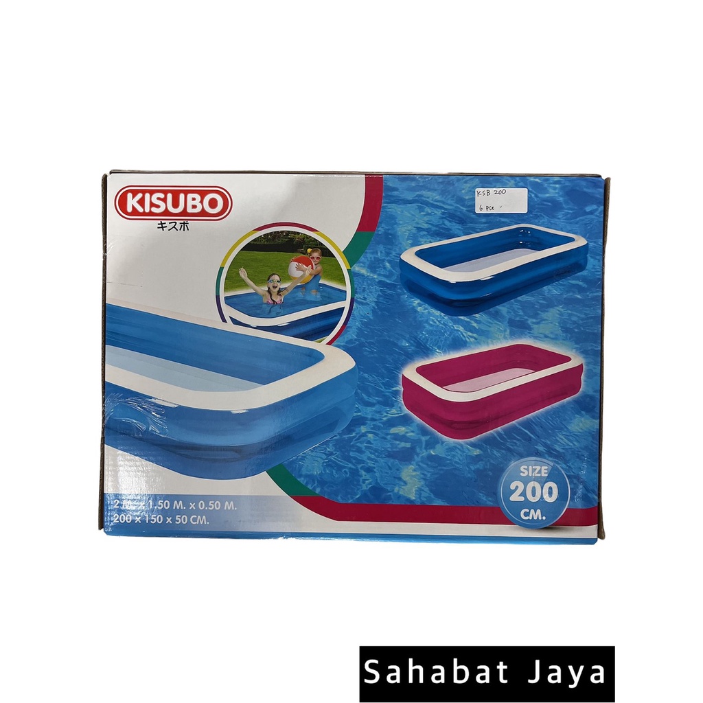Kolam Renang Anak Polos besar / Kolam renang Karet Kisubo 2m / 200cm