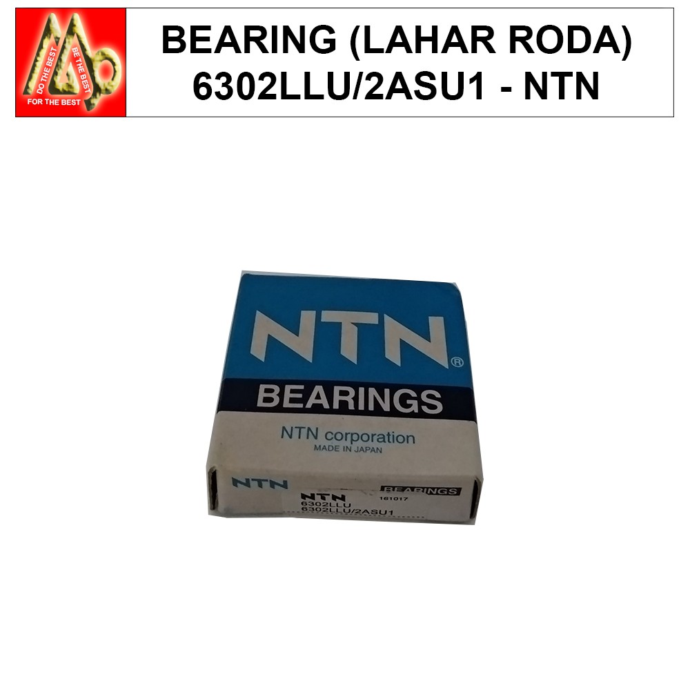 6302LLU / Bearing (Lahar Roda) (Bantalan) / NTN