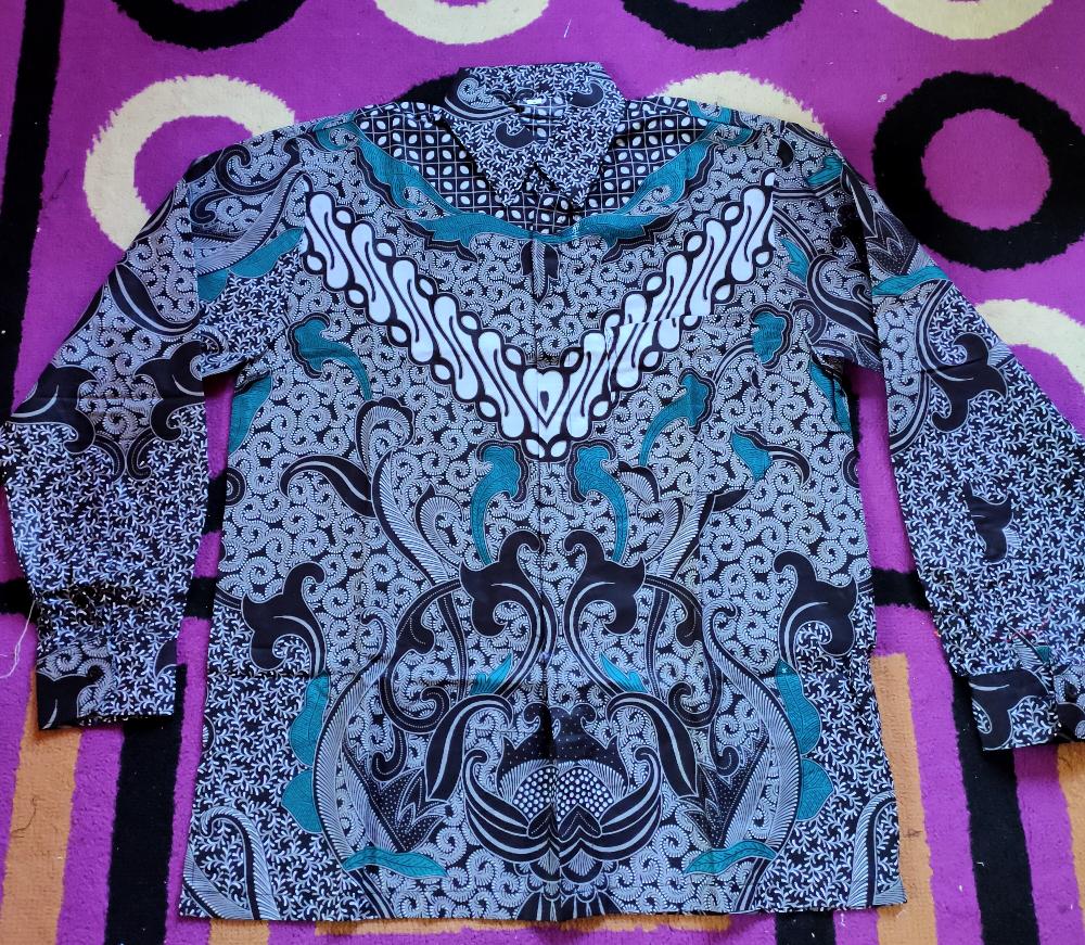 Kemeja Batik Pria Semi Sutra Sanwoz Puring Istimewa
