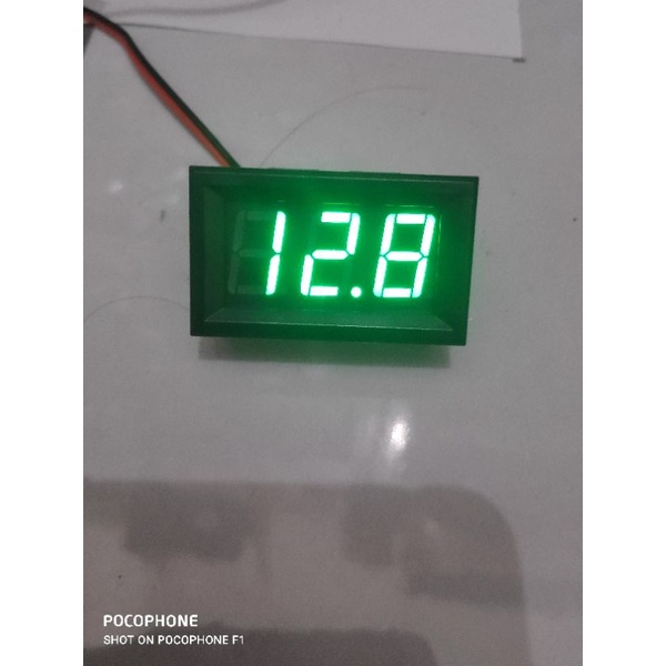 VoltMeter DC 4 - 30V 0.56 inch Panel Volt Meter DC 2 wire  2Wire 2kabel VoltMeter Aki Pengukur Volt Tegangan Aki