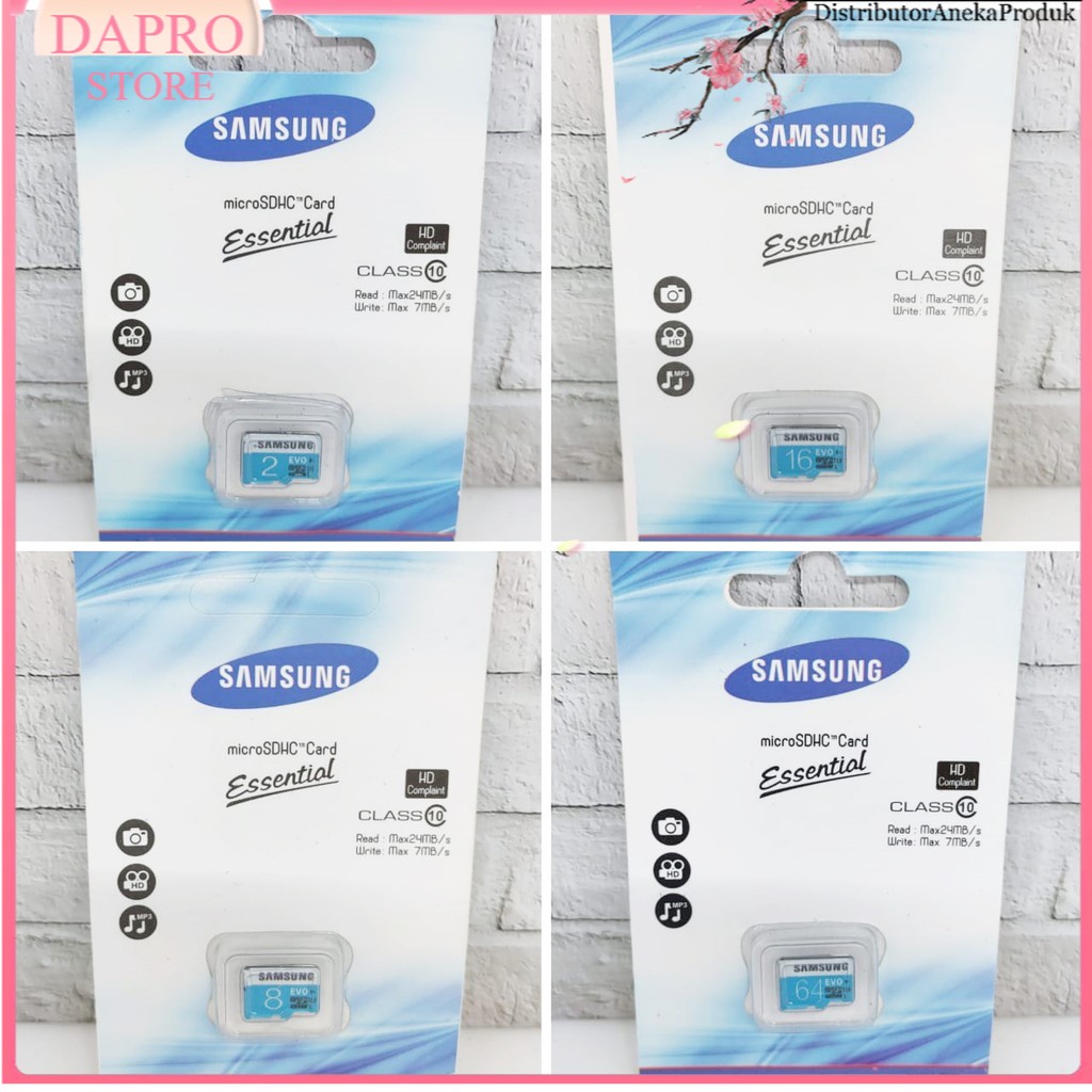 Micro SD Samsung 2 / 4 / 8 / 16 / 32 / 64 GB - Memory Card - Micro SD - MMC Samsung HP