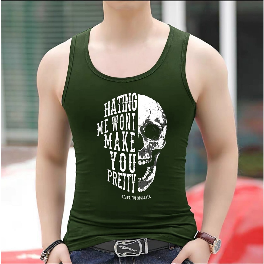 BISA COD / SINGLET  HUNTING SKUL/kaos ygm / kaos dalam terlaris / singlet termurah-mukzhop