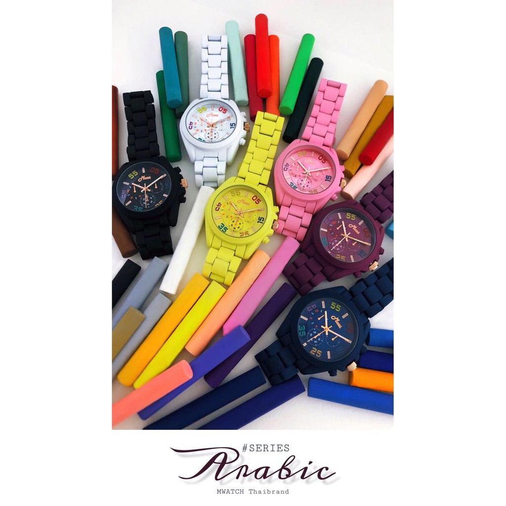 Kualitas Terbaik READY STOK JAM TANGAN WANITA MWATCH ARABIC SERIES ORIGINAL BANGKOK CUCI GUDANG