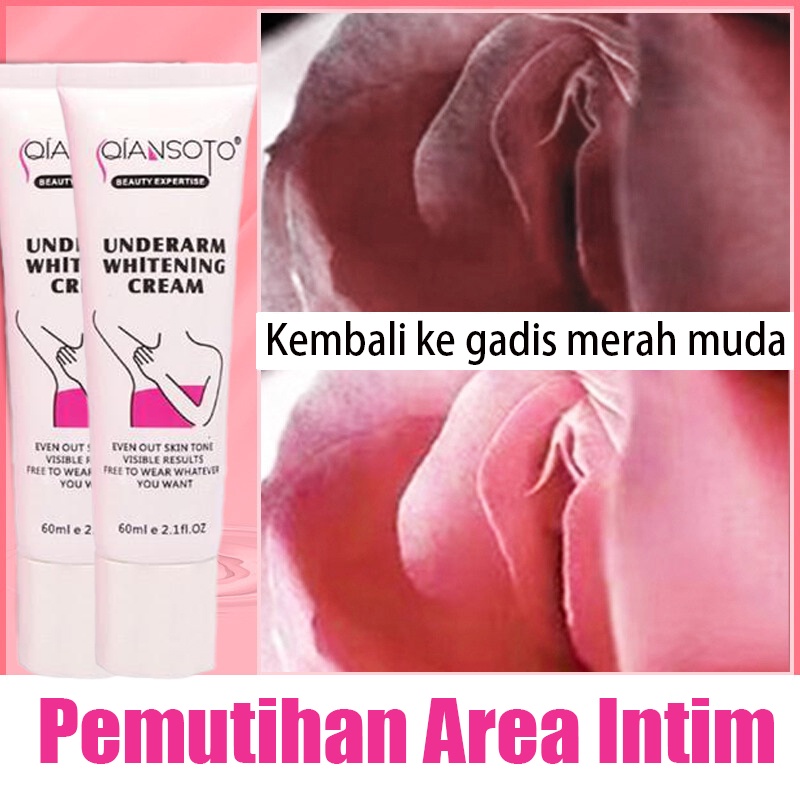 Krim Pemutih Krim Pemutih Ketiak Krim Pencerah 60ml Memutihkan Selangkangan/ Bagian Pribadi/ Ketiak Melembabkan Meremajakan &amp; Mencerahkan Kulit