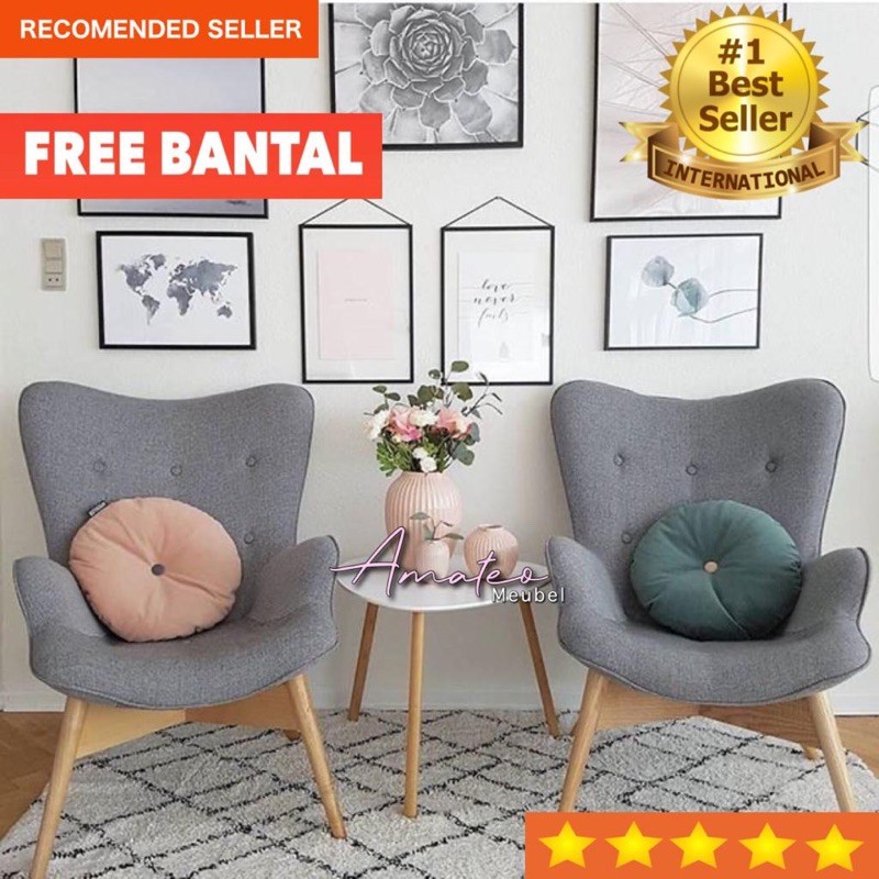 SOFA UYA KUYA SOFA SINGEL RETRO TAMU MINIMALIS