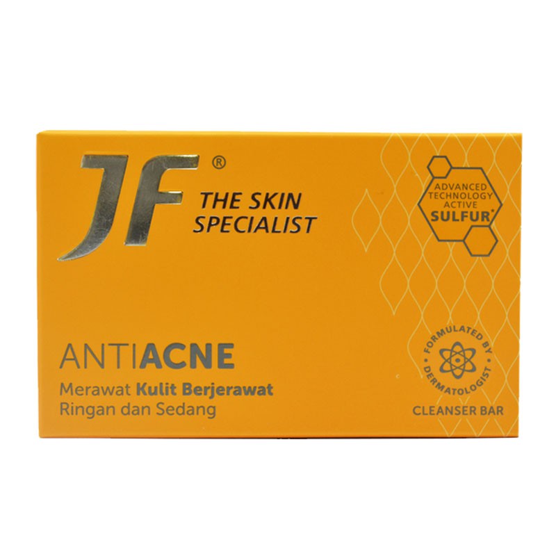 Sabun JF Sulfur Active Anti Acne 90g. Sabun Batang Anti Jerawat