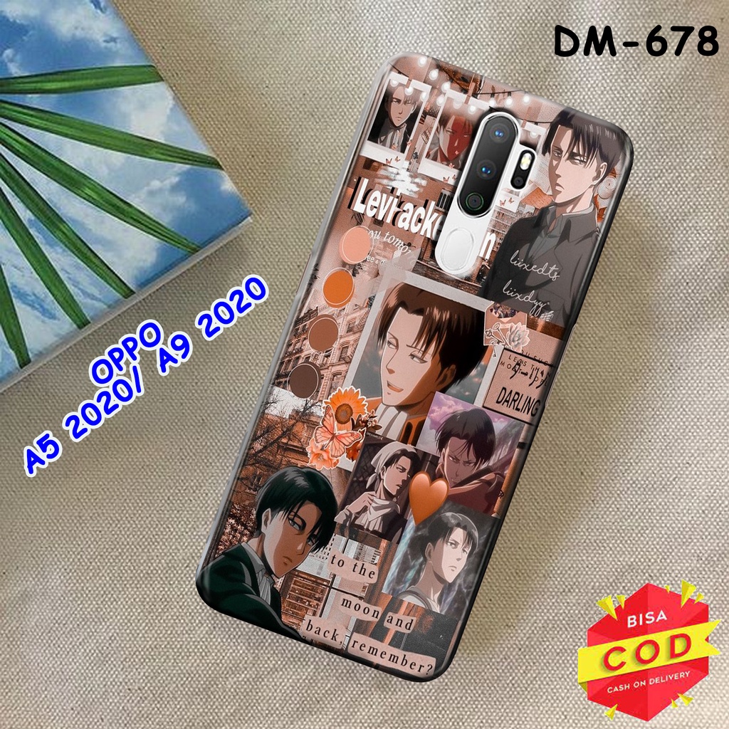 Case OPPO A5 2020/ A9 2020 - [DM678] - "LEVI ACKERMAN ANIME" - Hardcase 3D Fullprint Doff - Fashion 
