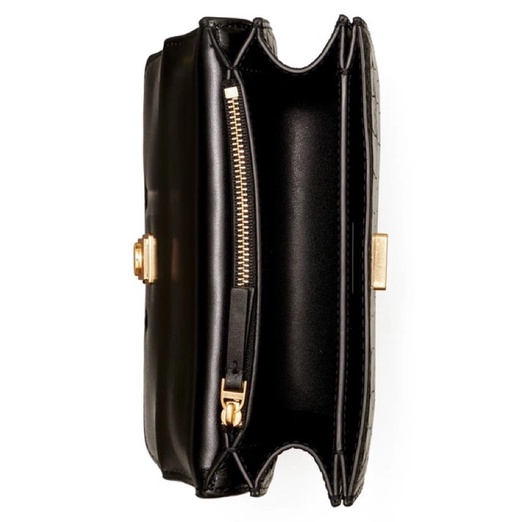 Tory Burch Eleanor 19 Black Crocodile