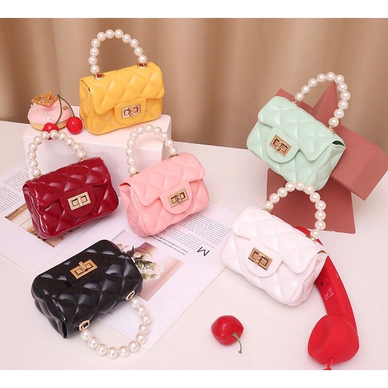 PAMS01 - Tas Selempang Wanita - Tas Wanita Jelly - Tas Anak Lucu - Tas Anak Korean Style - Tas Grosi