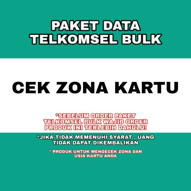 Paket data telkomsel bulk cek zona kartu paket internet mobile data