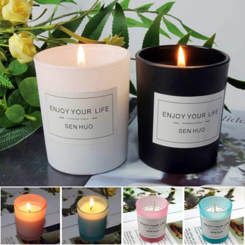 [MURAH] lilin aromaterapi Scented Candle Tanpa Asap Nuansa Romantis 160g ORIGINAL