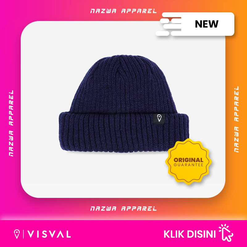 TOPI KUPLUK VISVAL DERBY BEANIES NAVY