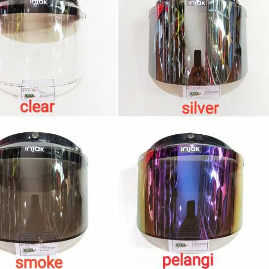 Best - Kaca helm bogo datar merk injak Cocok untuk helm retro bogo Cargloss AVA BGD JPN dll