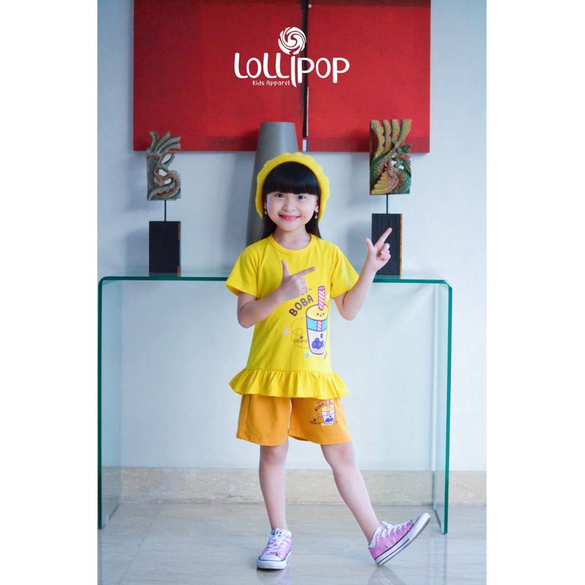 Setelan anak CUTE BOBA DAILY SERIES by LOLLIPOP