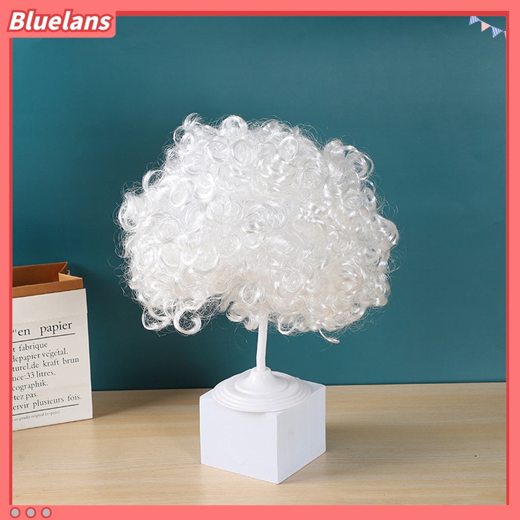 Bluelans 50 / 80 / 120g Jenggot Santa Claus Bahan Plastik Untuk Dekorasi Natal