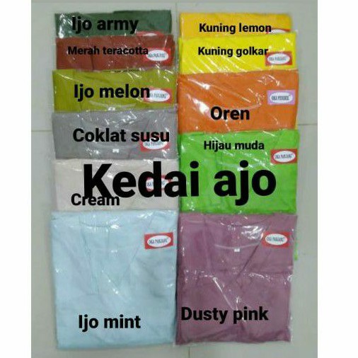 BAJU JAGA BAJU OKA LENGAN PENDEK WARNA SPESIAL KHUSUS UKURAN XL DAN XXL