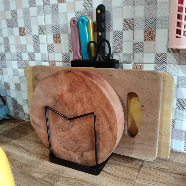 Guninco Rak Peralatan Dapur Rak Piring Pisau Rak Serbaguna Tempat Tutup Panci Holder Rak Serbaguna