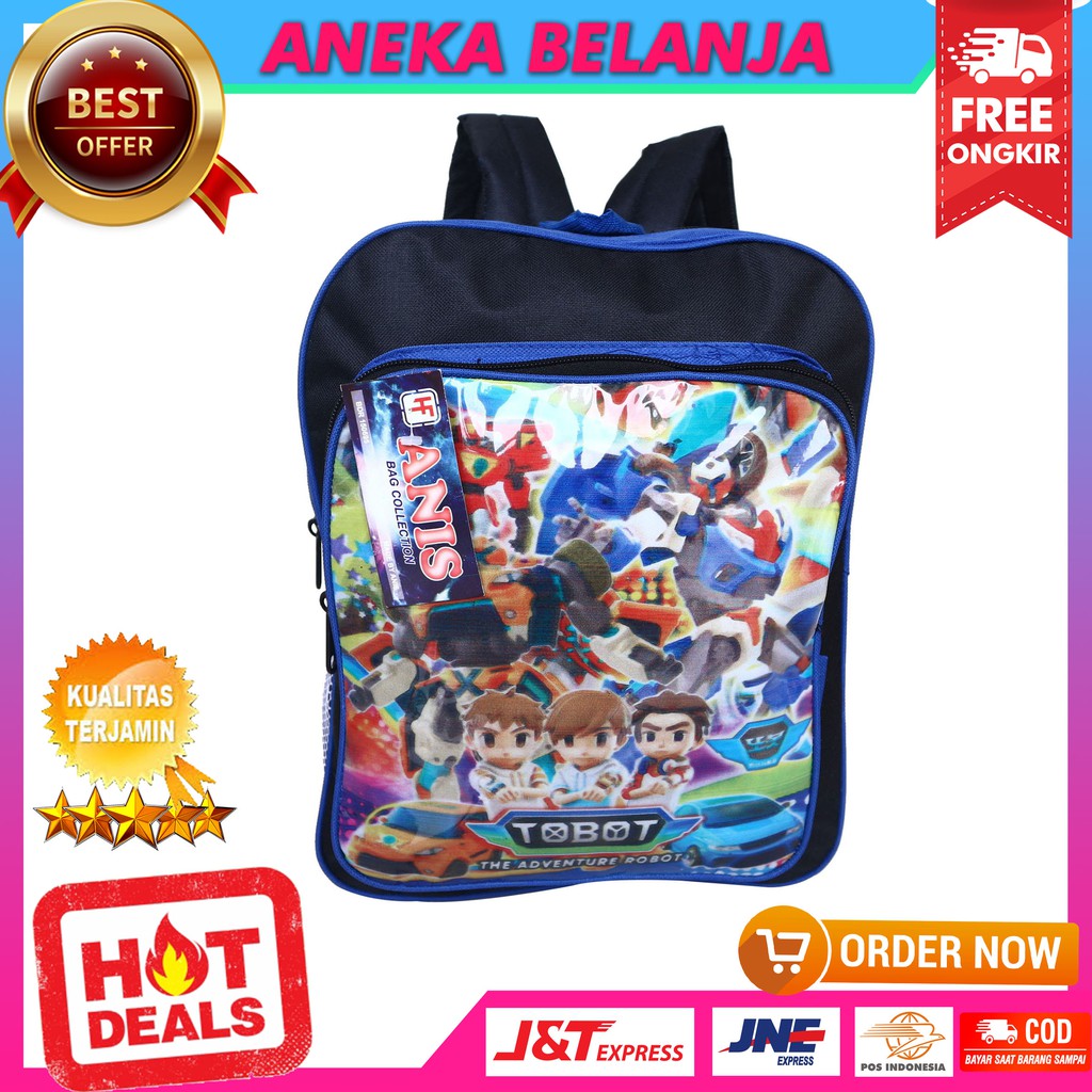 Ready Stock Tas Ransel Kecil Khusus Anak Sekolah Gambar Kartun Tobot Berkualitas Fashionable Stylish