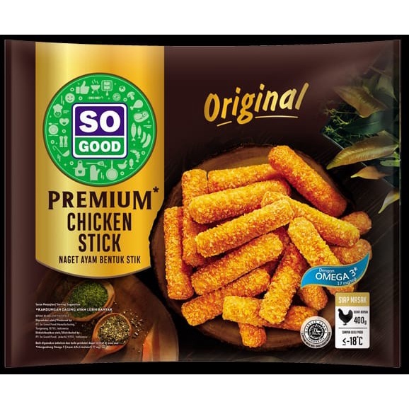 

CHICKEN STICK PREMIUM SO GOOD 400GR DAGING AYAM OLAHAN STIK HALAL
