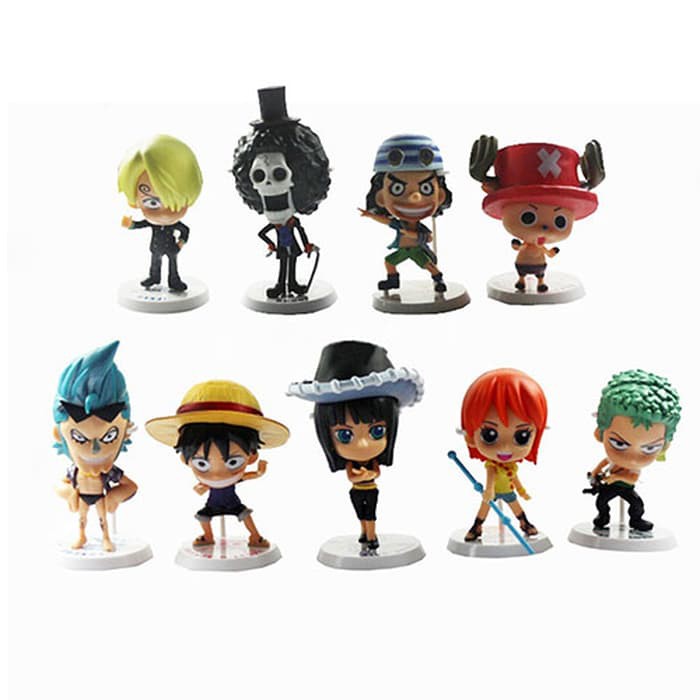 PROMO TERBARU Action Figure WCF PVC Chibi Petit One Piece Mugiwara Crew Set MURAH MERIAH