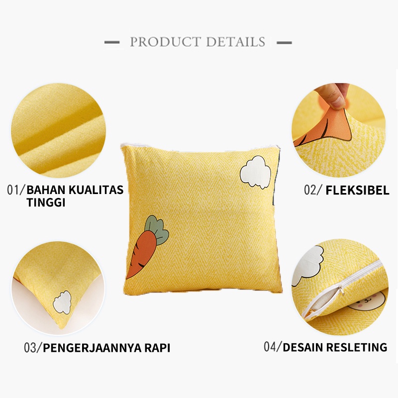 Sarung bantal kursi Ukuran /Sarung Bantal Sofa -40 x 40 cm 45 x 45cm