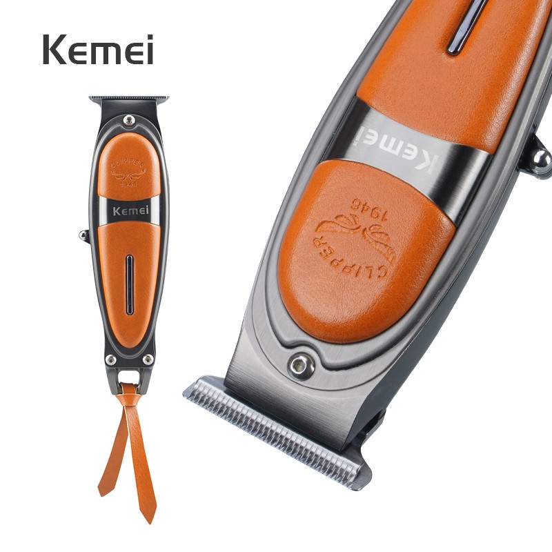 Kemei 1946  Original Alat Cukur Rambut Hair Clipper Detailer Trimmer KM1946 Body Metal Leather