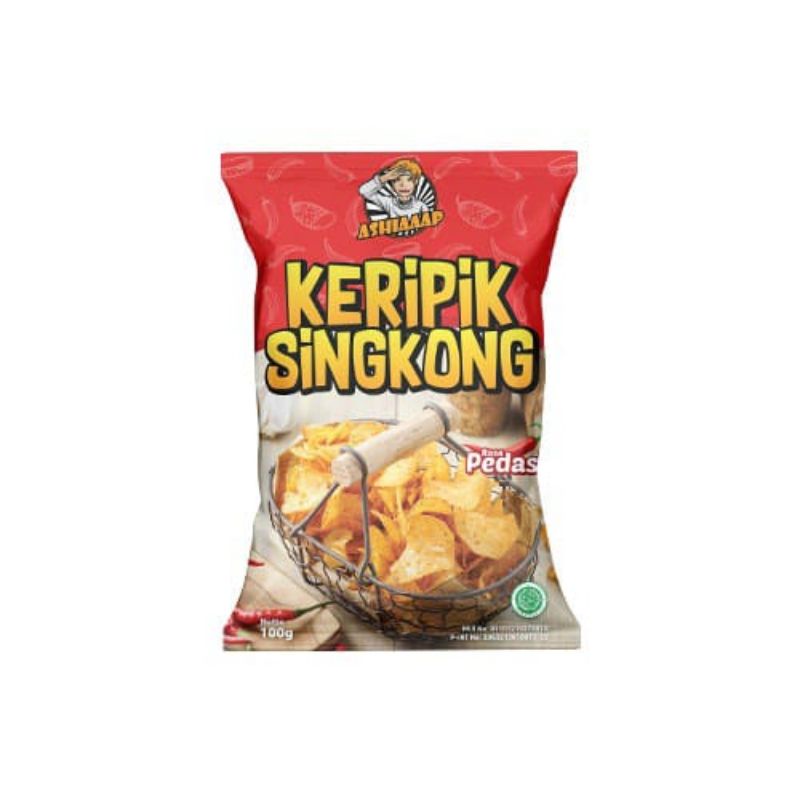 

AshiaaapKeripikSingkongPedasKemasan100gr